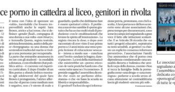 No, la scuola non può insegnare il porno